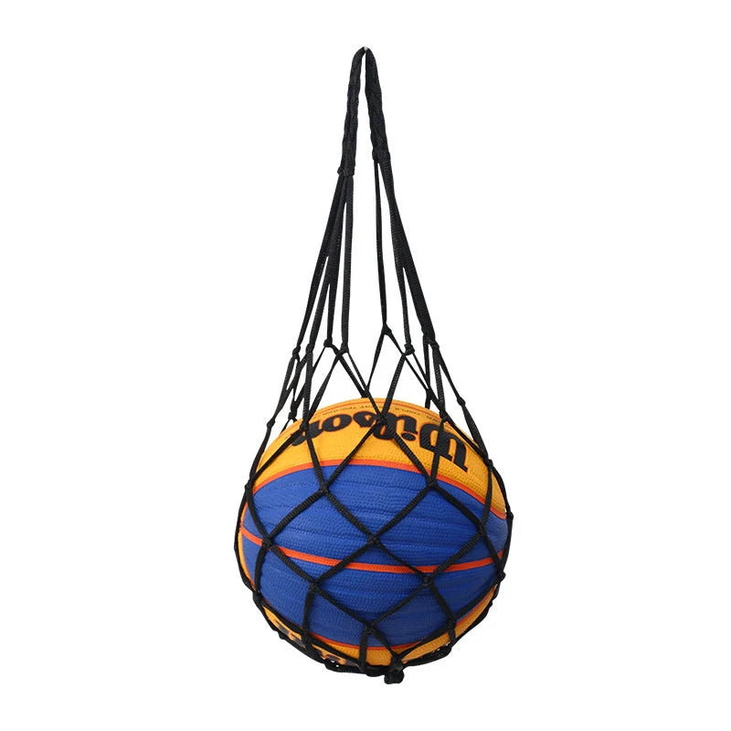Mesh sports bag for basketball, football, and volleyball with bold storage options