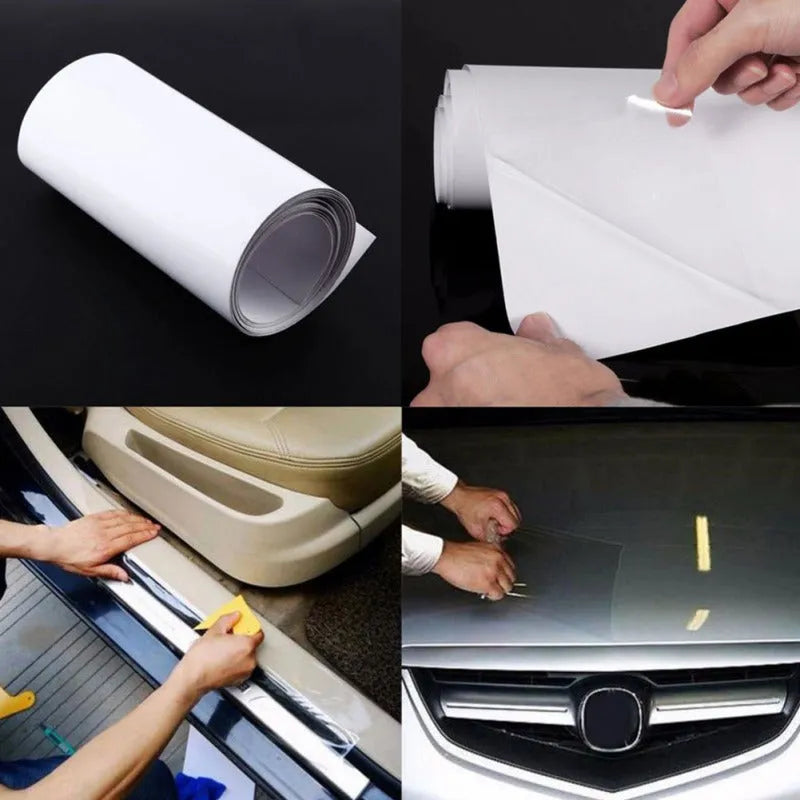 Transparent PVC car bumper paint protective film roll, 3 metres length, scratch prevention