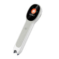 White universal reading pen with USB charging cable for English learning and machine translation