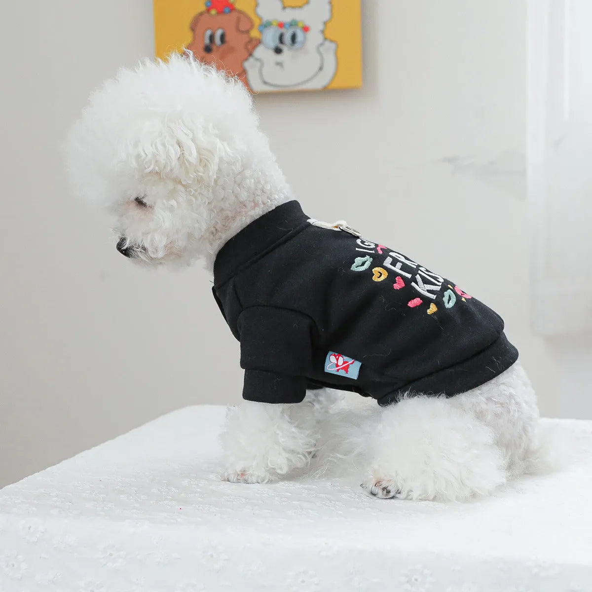 Kiss Sweater pattern pet jumper for dogs and cats in polyester casual style