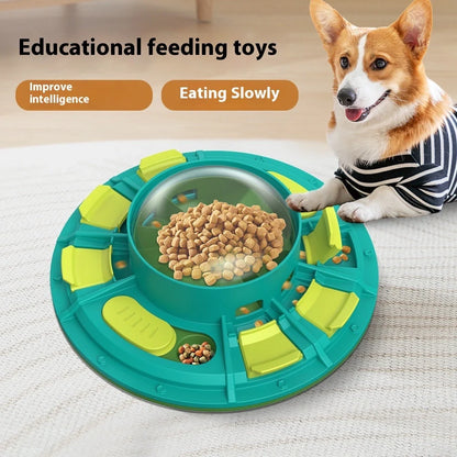 Interactive dog puzzle toy for IQ improvement and slow feeding