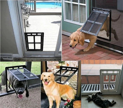 Creative Household Simple Pet Screen Door for Dogs in black and white