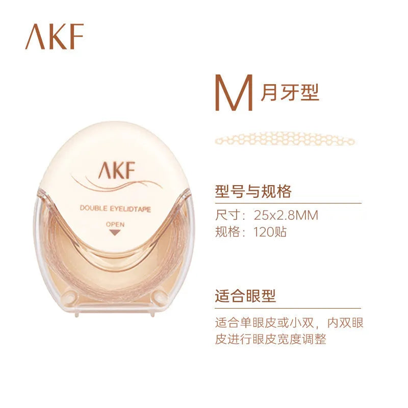 Transparent double eyelid stickers on roll with lace pattern for natural eyelid enhancement