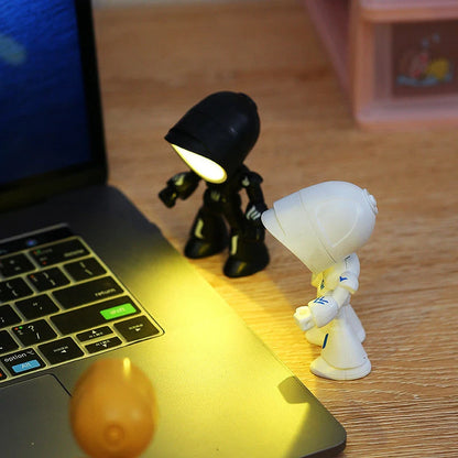 Hero War Police LED Table Lamp with adjustable arms and 360° rotatable head for kids