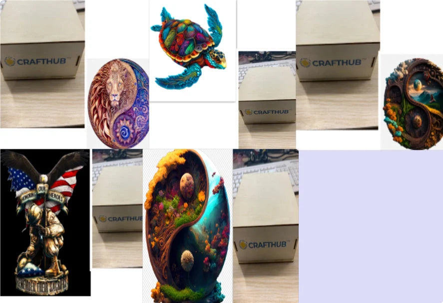 Animal Puzzle Puzzlesup A3 Size With The Box - Detailed wooden puzzle for creative minds