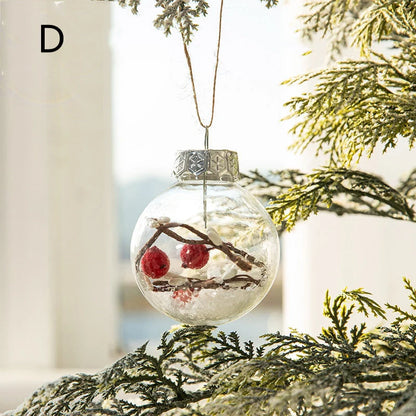 Gold powder bright painted mixed plastic balls Christmas tree ornaments in various styles