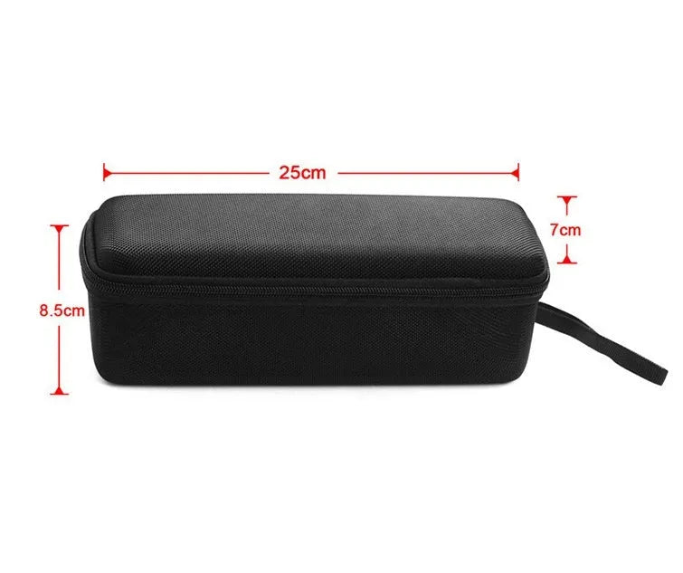 Black nylon protective bag for Huawei Sound Joy smart Bluetooth speaker with hand rope on flat surface