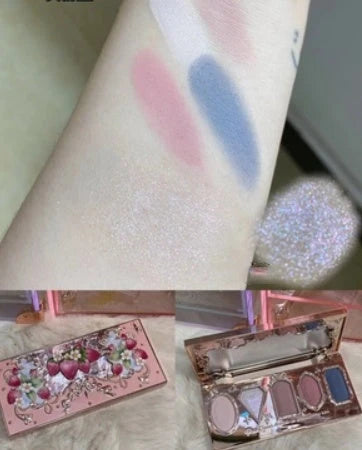 Flower Knows Strawberry Rococo Series Embossed Blush Velvet Matte Lip Glaze in vintage-inspired packaging