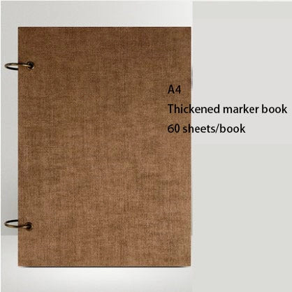 Sketchbook Freehand Sketchbook with open marker paper in various sizes and colours