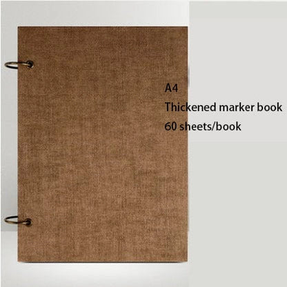 Sketchbook Freehand Sketchbook with open marker paper in various sizes and colours