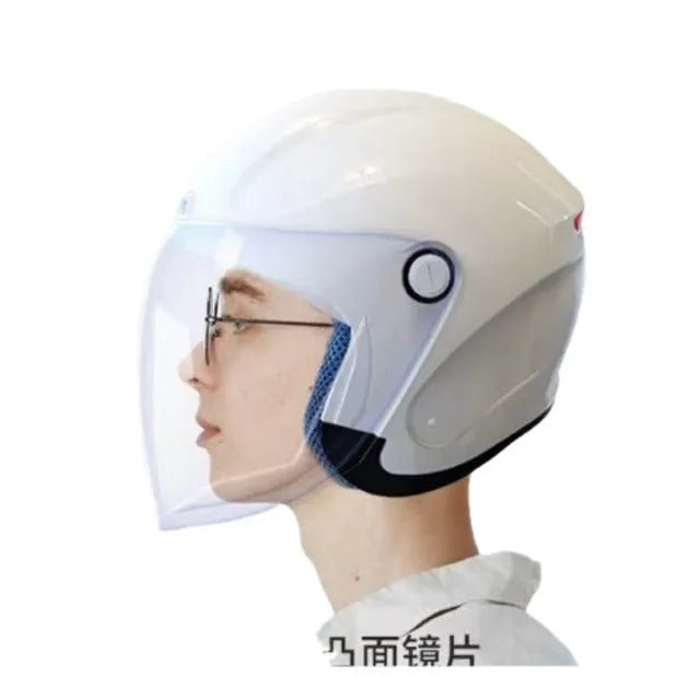 H2 Pro 3/4 smart half motorcycle helmet with AI voice and Bluetooth in ABS plastic, black colour
