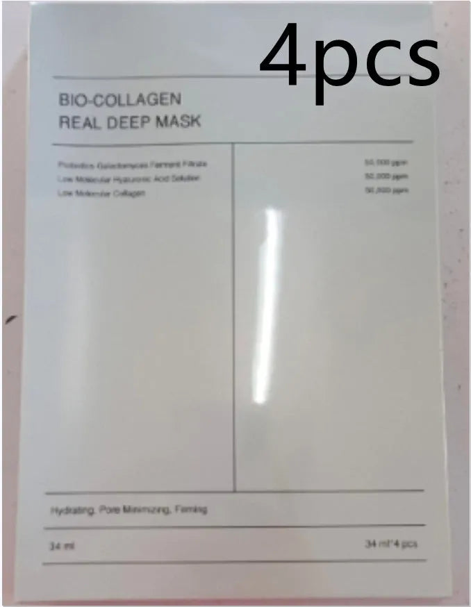 Collagen sheet face mask 34g in box 4 pieces for firming hydration brightening pore refining