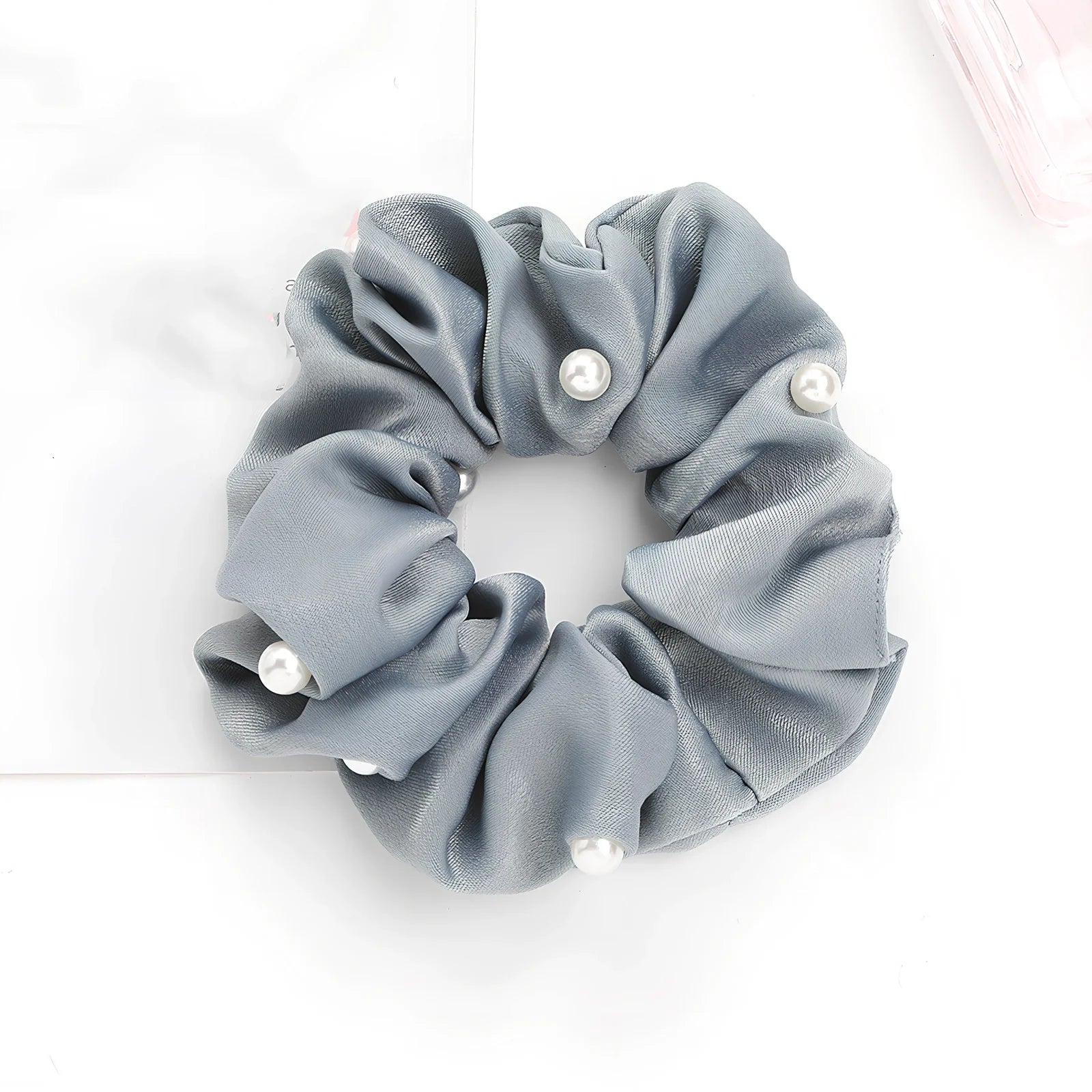 Cotton fabric hair elastic with 2.5cm width and 8cm diameter in assorted colours