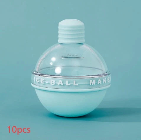 Food grade silicone ice ball mold for creating slow-melting spherical ice cubes