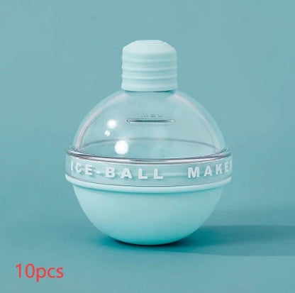 Food grade silicone ice ball mold for creating slow-melting spherical ice cubes