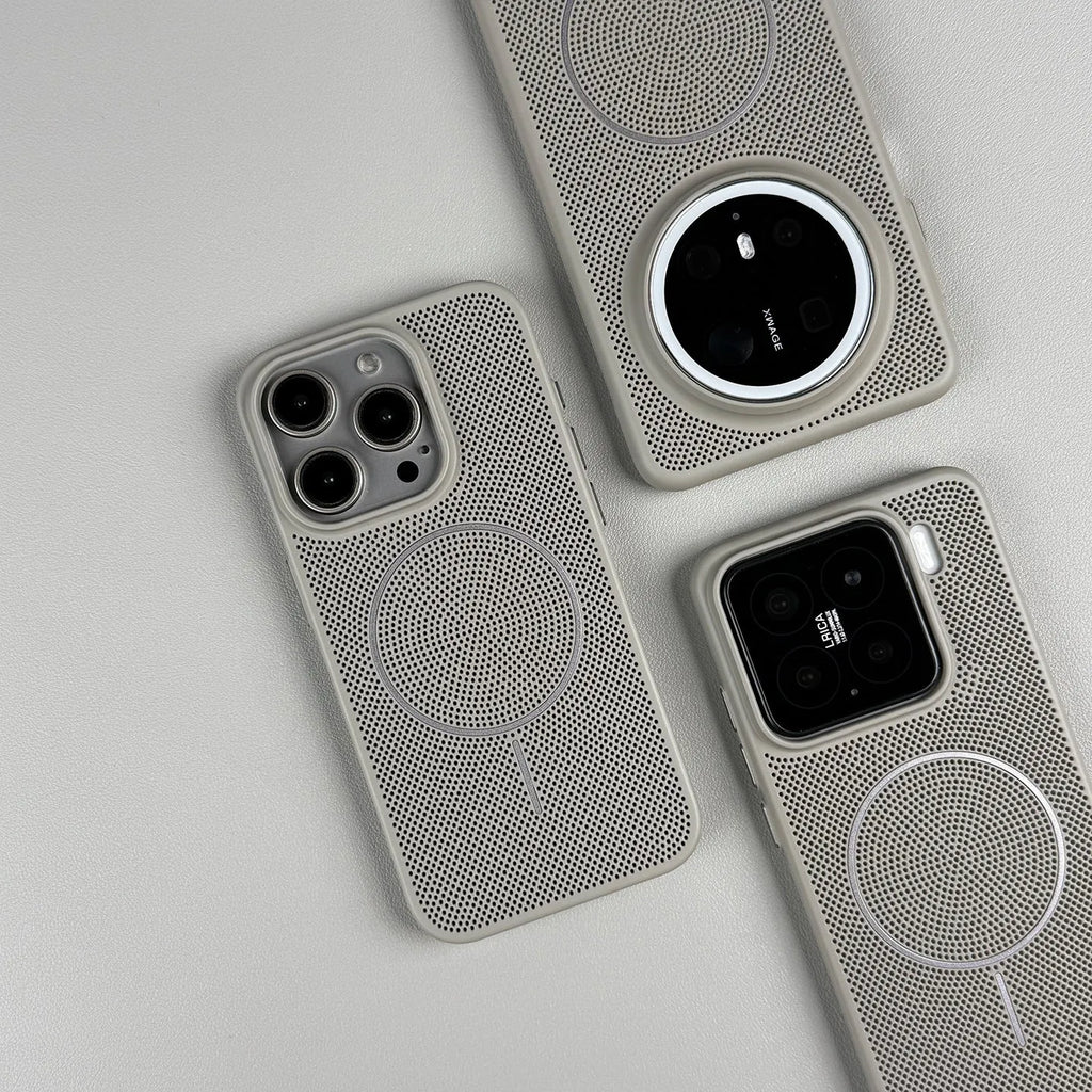 Thin frosted magnetic ring grip phone case for iPhone in multiple colour options.