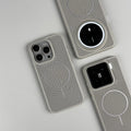 Thin frosted magnetic ring grip phone case for iPhone in multiple colour options.