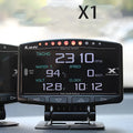 X1 automotive OBD diagnostic instrument with metal housing and LED display