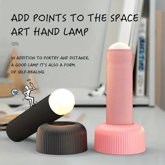 Enchanting handheld nightlight with soft, warm glow and intuitive one-touch control for creating a cozy ambiance in any room