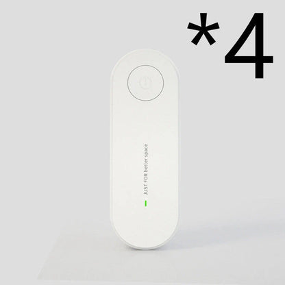 Compact negative ion air purifier in various colors, releasing 5 million ions to purify the air in your home or office