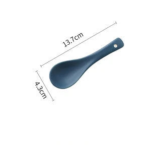 Matte ceramic plate set with sesame point glaze, microwave and dishwasher safe