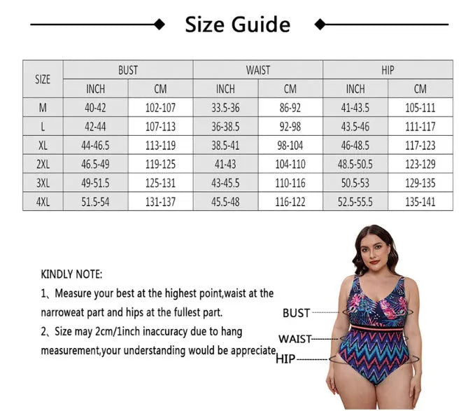 Women's blue printed one-piece swimsuit with spaghetti straps and a striped vest design laid flat.