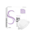 Four nano microneedle adhesive skincare patches containing ginger, mugwort root and GLP-1 ingredients.
