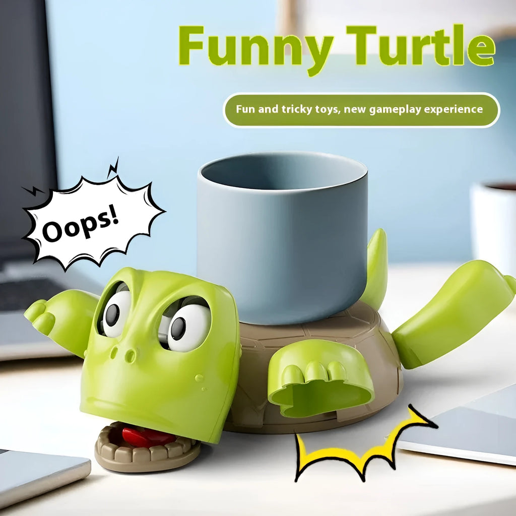 ABS plastic turtle-shaped coaster for heat insulation in a choice of four colours.