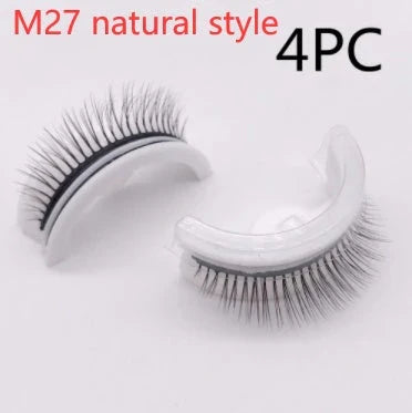 Captivating 3D layered mink-like false eyelashes for bold, voluminous eye makeup looks