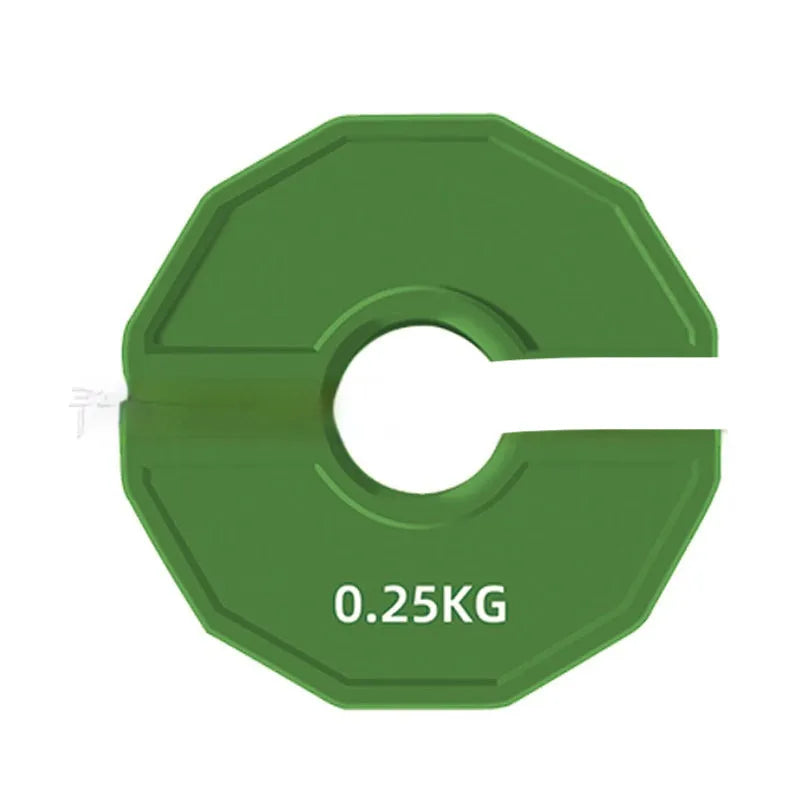 Rubber barbell weight plate in black 1.25 kg on grey background