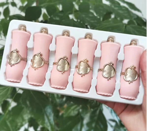 Jelly Flower Lipstick Set with six colour-changing, flower-infused lipsticks