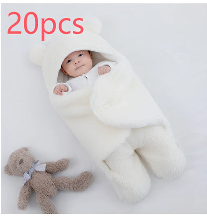 Cotton blend baby quilted sleeping bag wrapper in khaki colour showing quilted pattern and secure fastenings