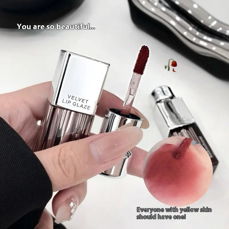 Kakashow matte soft mist velvet lip paint lipstick in six colour shades with 1.8g net content