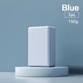 Solid colour EVA foam yoga block showing hexagonal facets with ridges, measuring 23x15x7.6cm