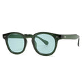 Round rim sunglasses with a plastic frame in a retro Hong Kong style design