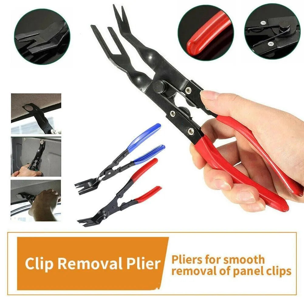 Blue car universal disassembly separator pliers for removing interior clips and door panels