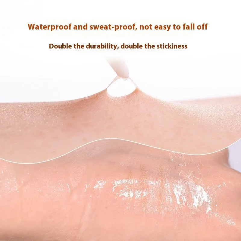 Transparent double eyelid stickers on roll with lace pattern for natural eyelid enhancement