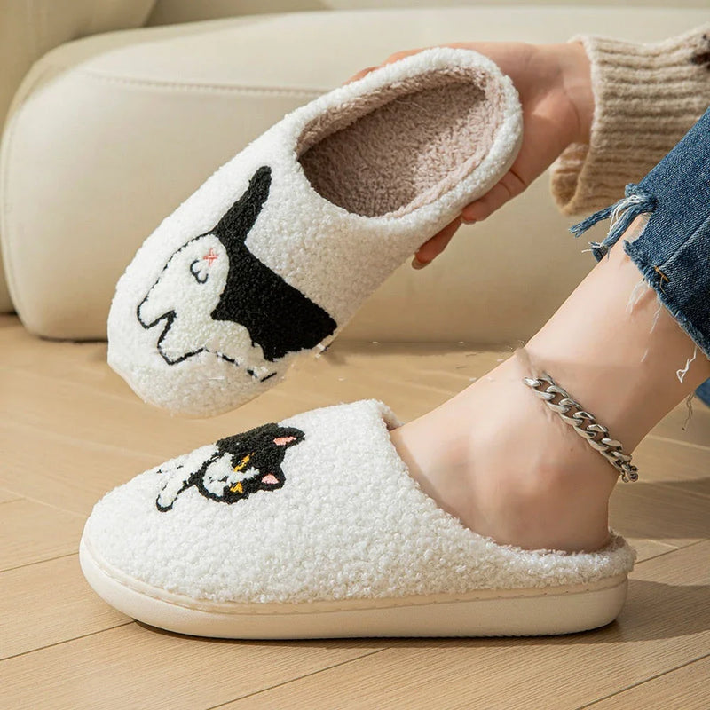Cozy Cartoon Cotton Slippers for Couples