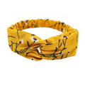 Women's polka dot printed bohemian simple hair band in cloth, flower shape, available in multiple colours