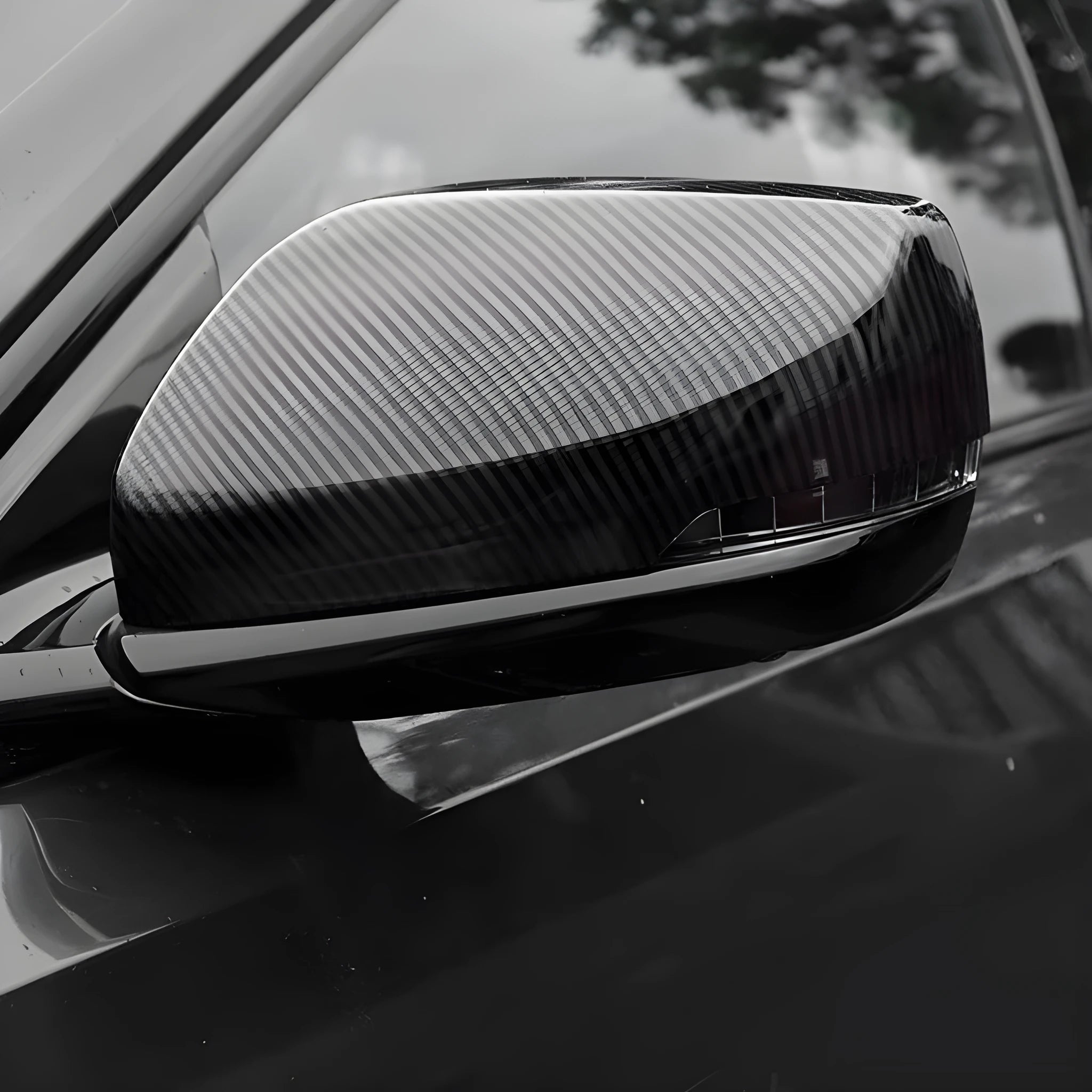 Cadillac CT5 CT6 carbon fibre pattern rearview mirror cover set