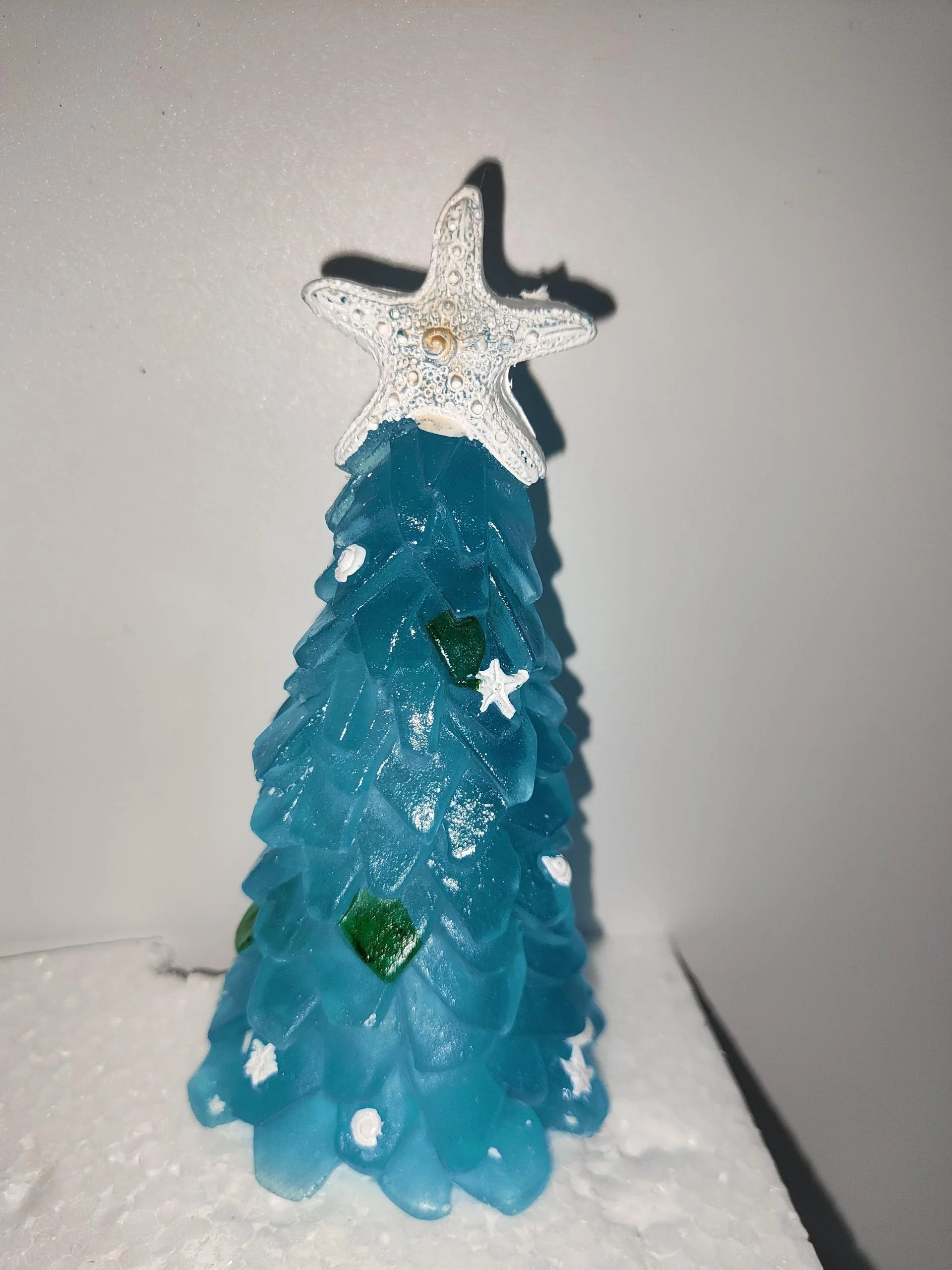 Unique blue PVC Christmas tree decoration for holiday DIY projects