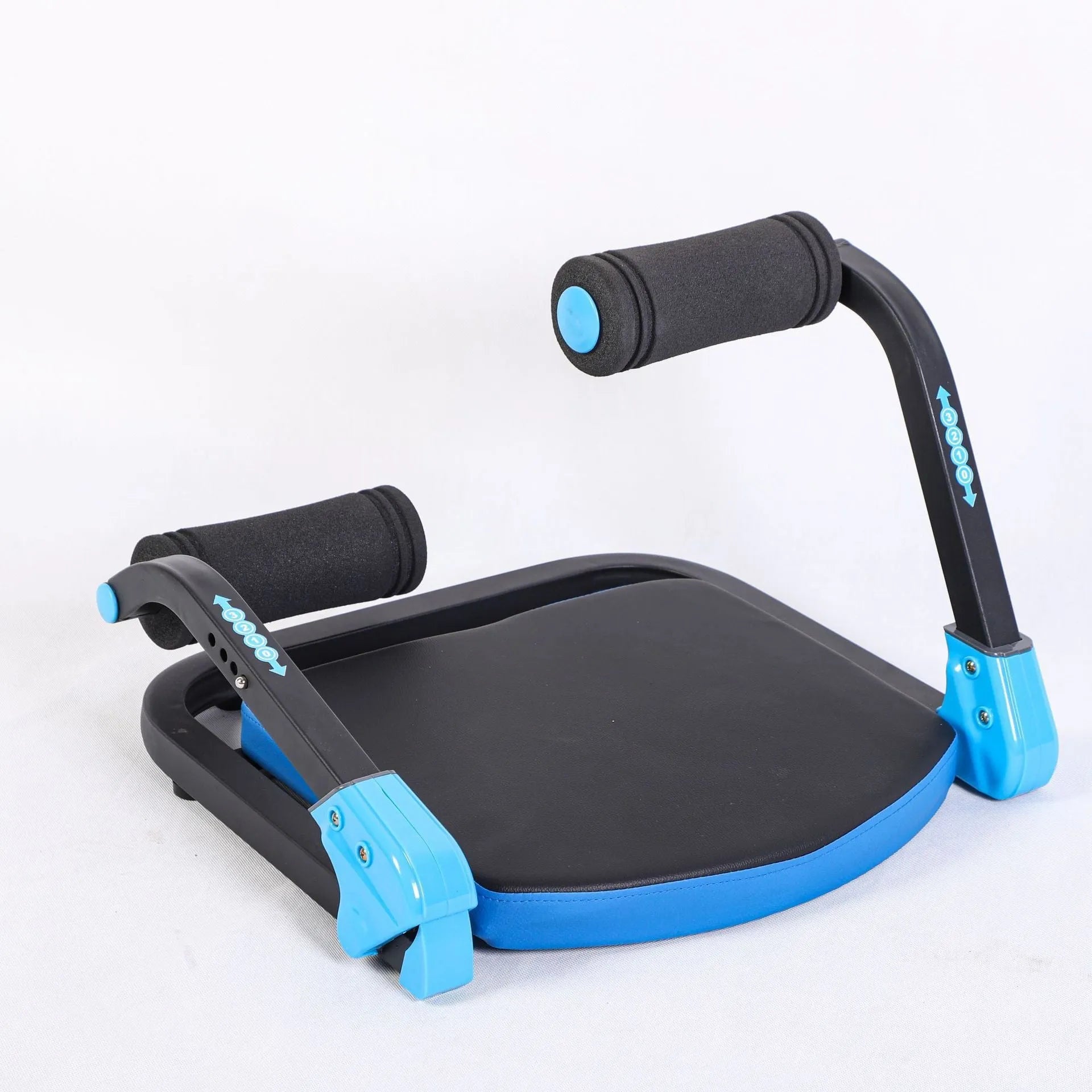 Mini multifunctional abdominal device in sky blue and red colour options for home and office fitness