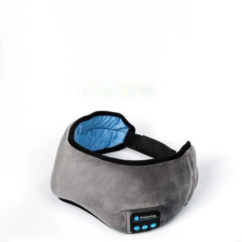 Bluetooth 5.0 wireless headband with built-in sleeping eye mask for music, calls, and relaxation