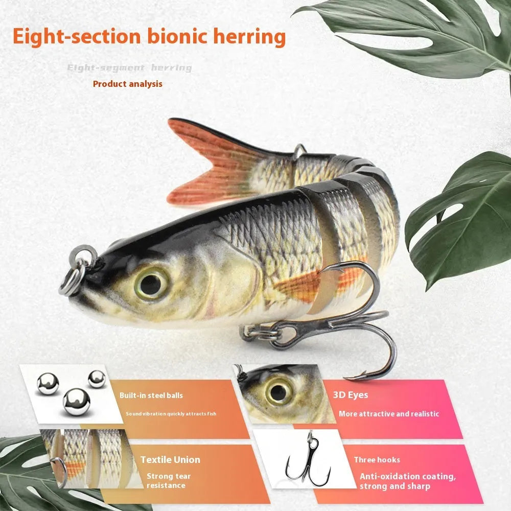 Large bionic hard plastic fishing bait measuring 133mm, shown in one of 11 available colour options.