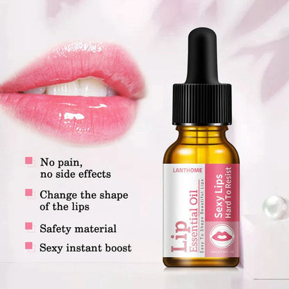 10ml glass bottle of bitter orange lip essential oil with dropper applicator for lip care