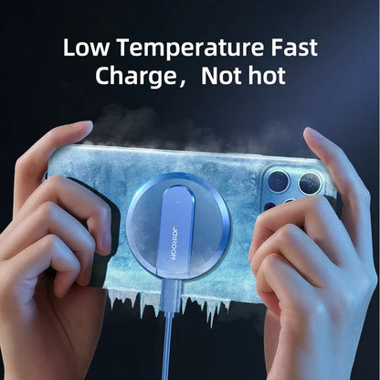 Ultra-thin magnetic wireless charger for iPhone 12 with fast charging capabilities