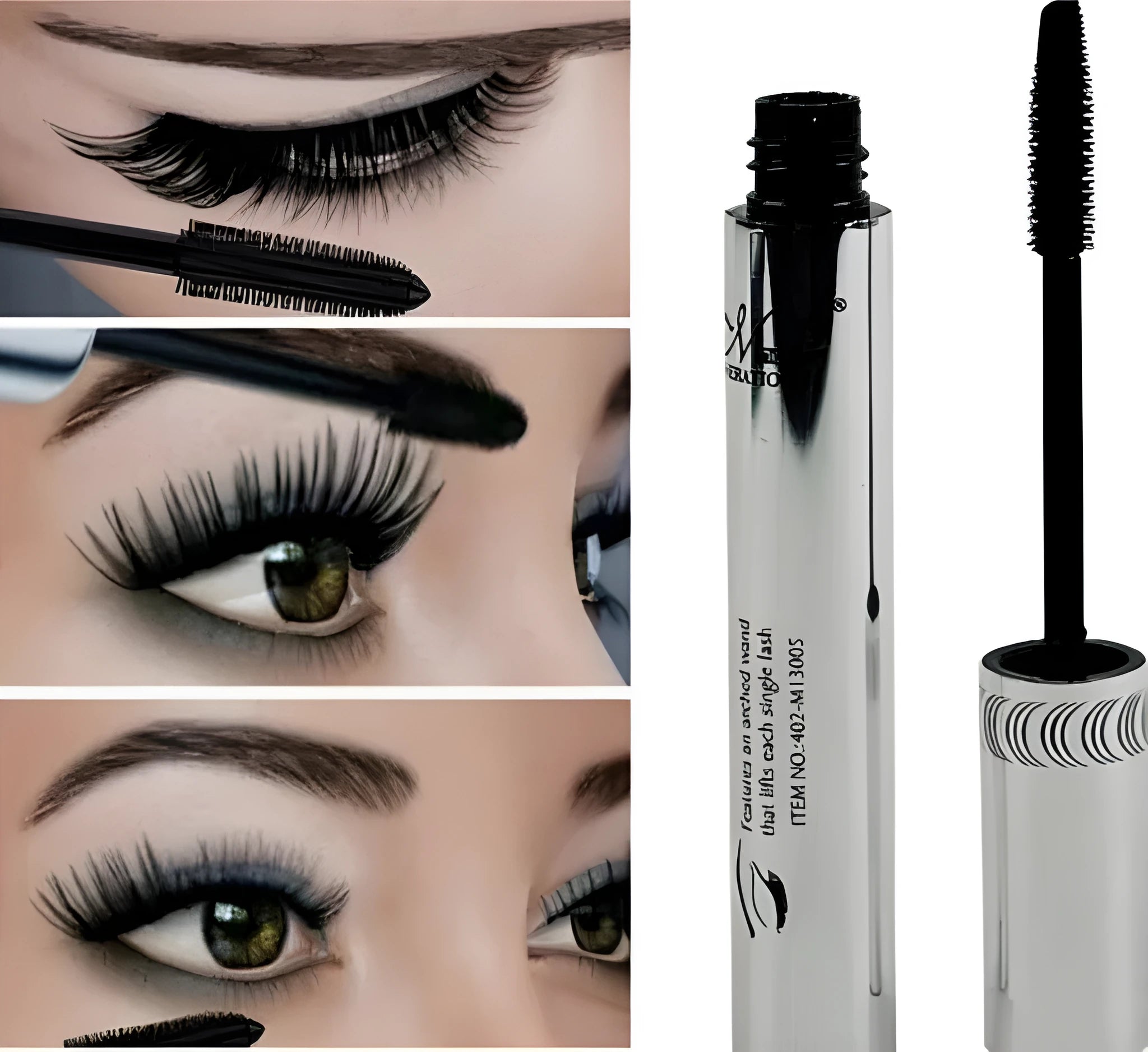 Long Curling Eyelash Extension Black Fiber Mascara in 12ml tube for voluminous lashes