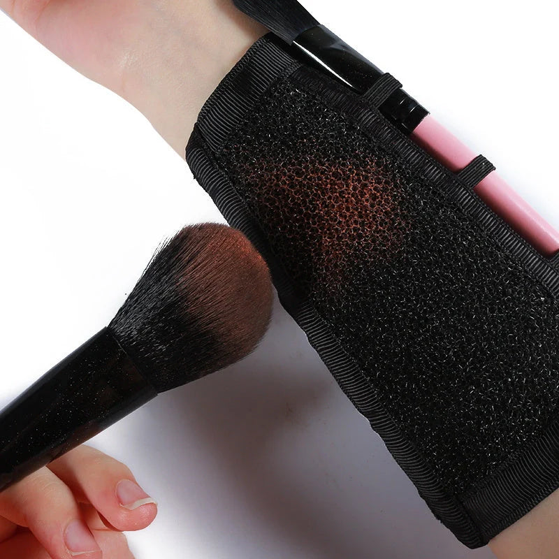 Makeup Brush Cleaning Strap with nylon diving cloth for hygienic brush cleaning