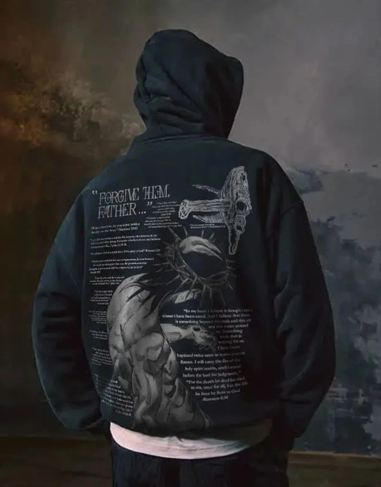 Men's and Women's Casual Printed Hooded Sweater in various colors and sizes