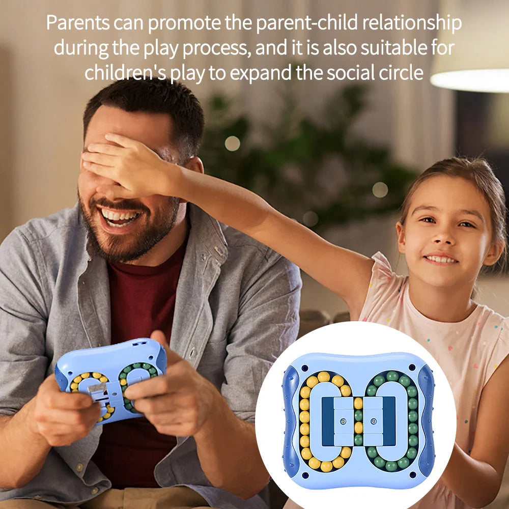 Little Magic Beans Toy - blue educational and stress-relief cube for kids